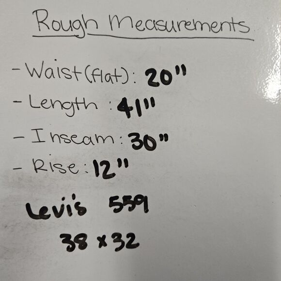 Levis 559 Jeans Mens Sz 38x32 Blue Straight Denim Med Wash 100% Cotton - Picture 12 of 12
